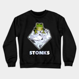Stonks Frog Crewneck Sweatshirt